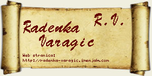 Radenka Varagić vizit kartica